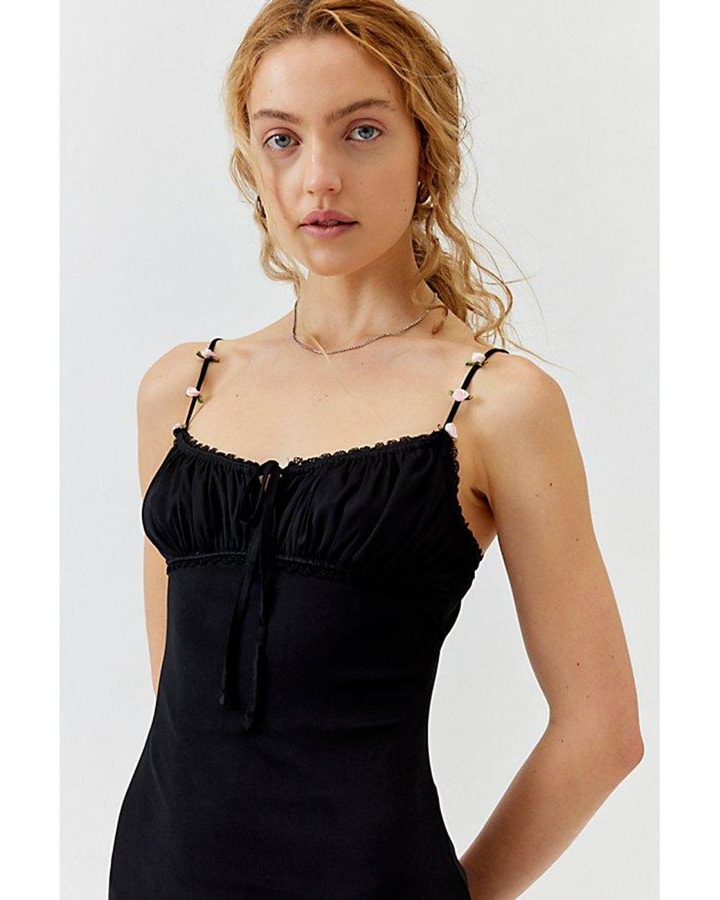 uo black gothic mesh mini dress Urban Outfitters Mini Dress UO Gothic Mesh Babydoll Dress
