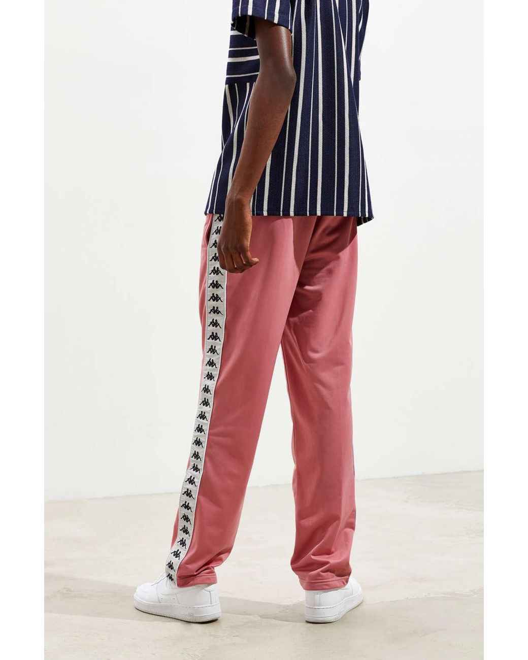 Kappa Synthetic Silver Banda Astoria Track Pant in Pink for Men | Lyst