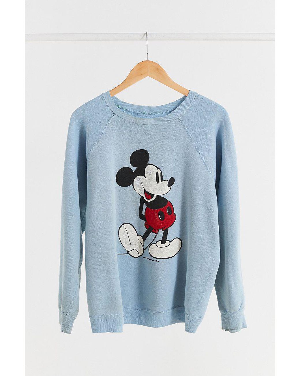 Urban Outfitters Vintage 's Light Blue Mickey Mouse Sweatshirt
