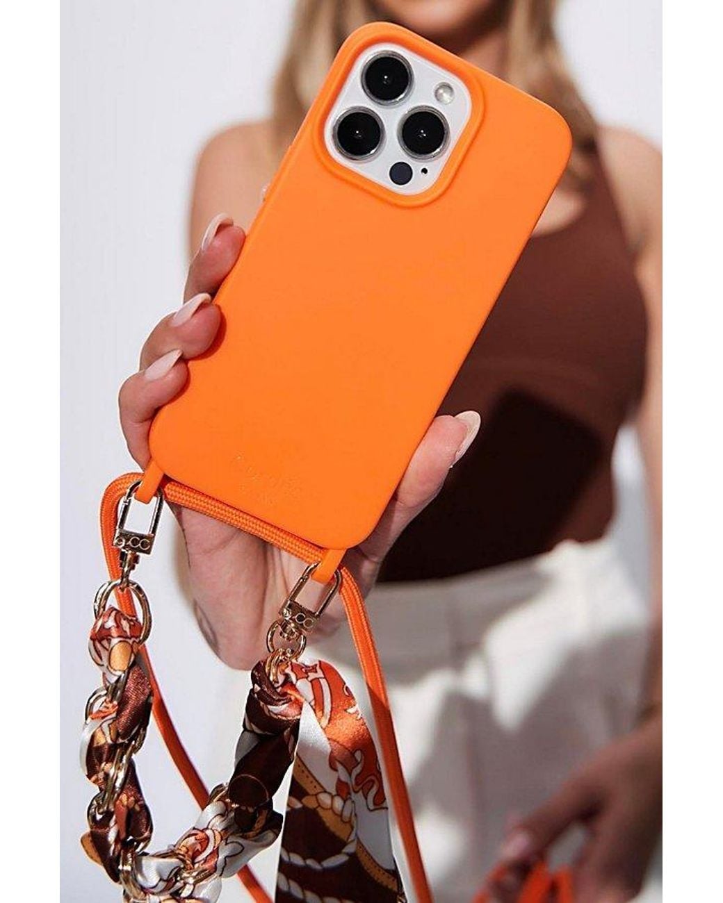 Cordée Cases Orange Lima Iphone Case + Crossbody Strap Set
