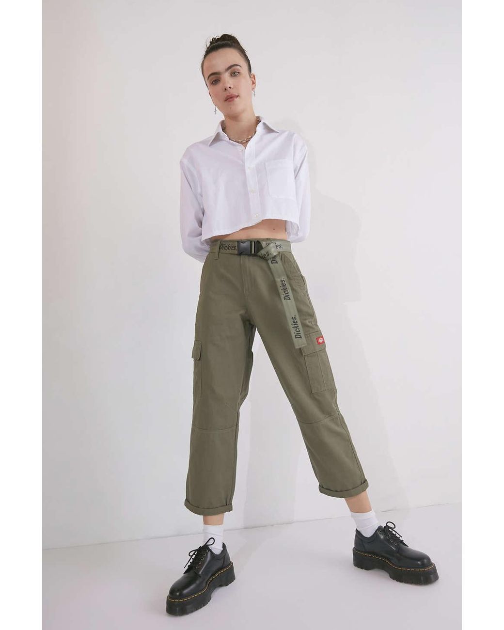 Belted Cargo Pants  Green cargo pants outfit Cargo pants outfit Wear to  work dress