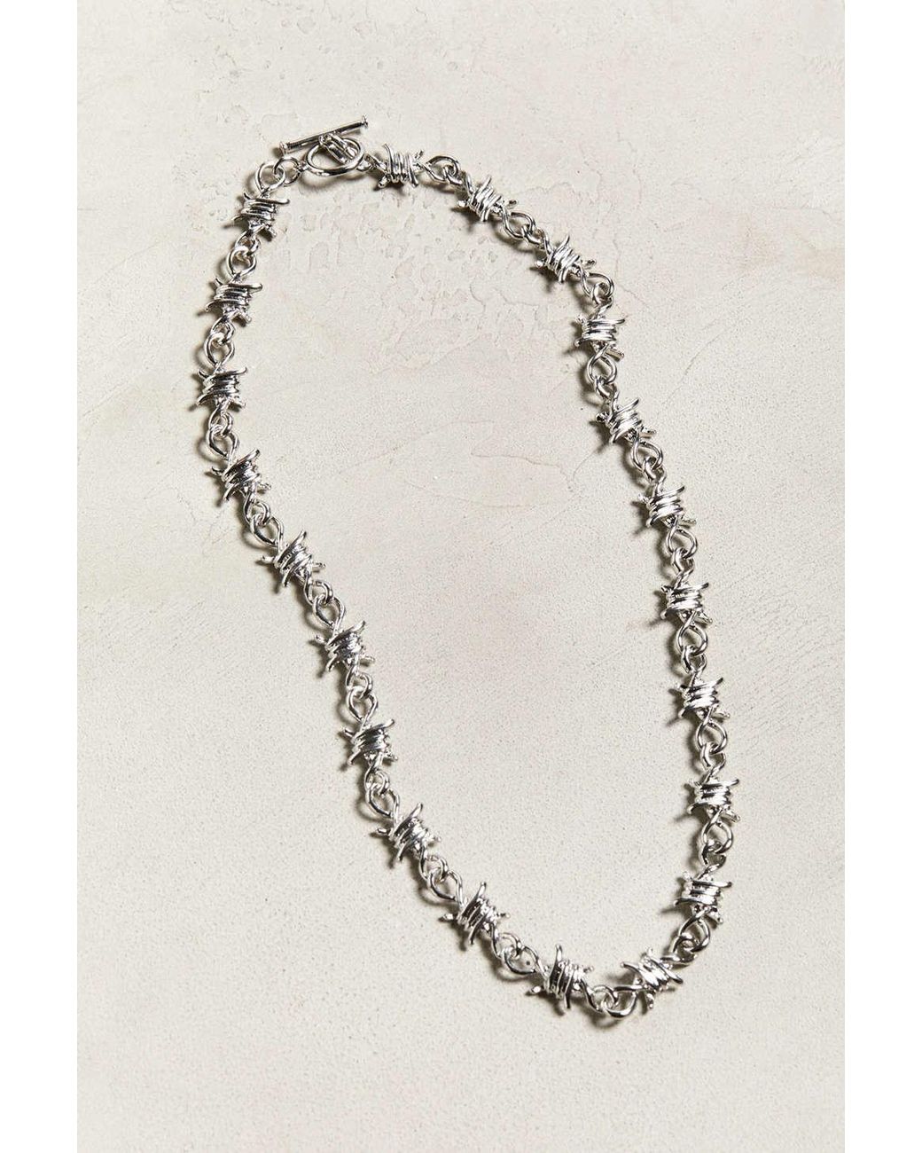 Silver Barbed Wire Chain Necklace Perth | Hurly-Burly