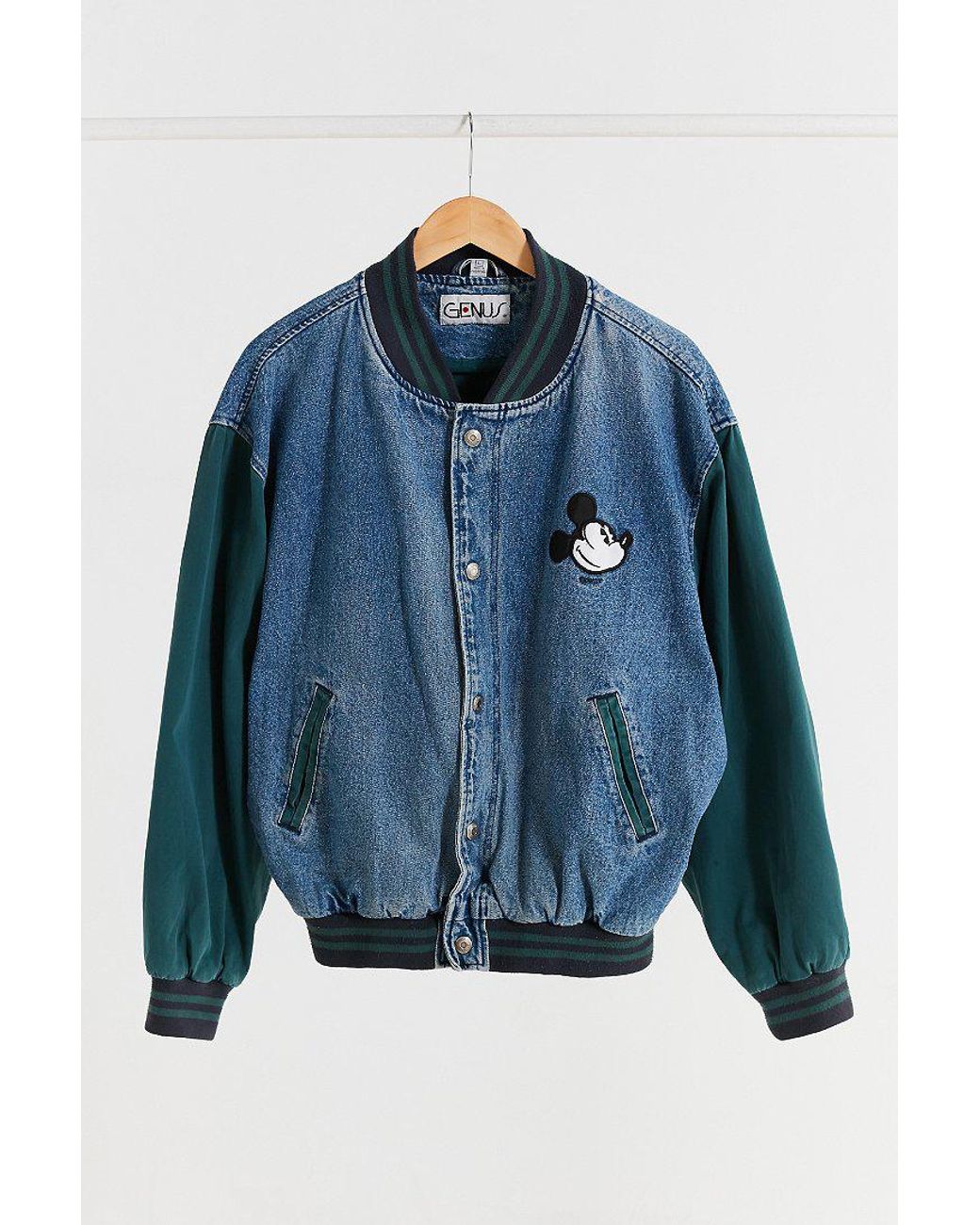 Vintage denim varsity jacket 2025