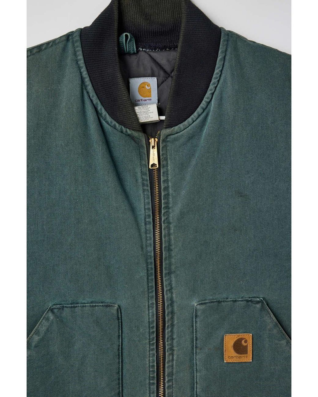 Urban Renewal Vintage Carhartt Workwear Vest in Green for Men