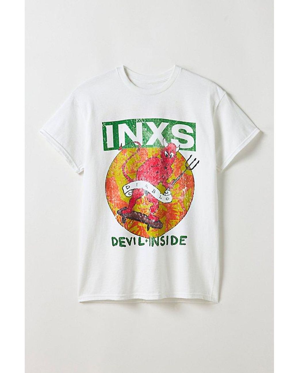 Urban Outfitters Inxs Devil Inside Tour Graphic Tee in Gray for Men | Lyst