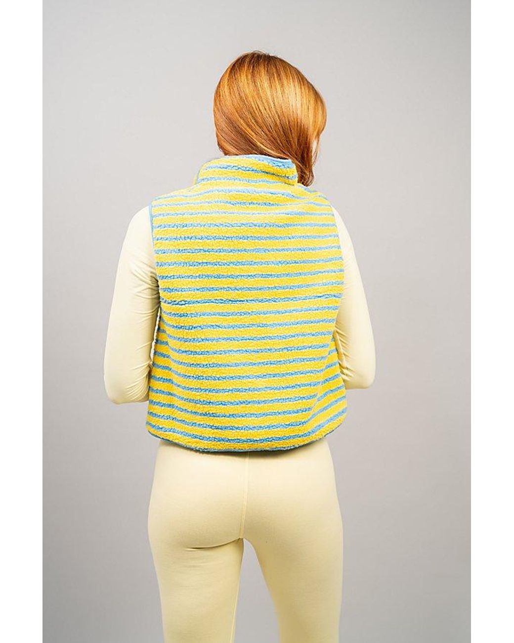 Midnight Lunch Yellow Stripe Vest Jacket