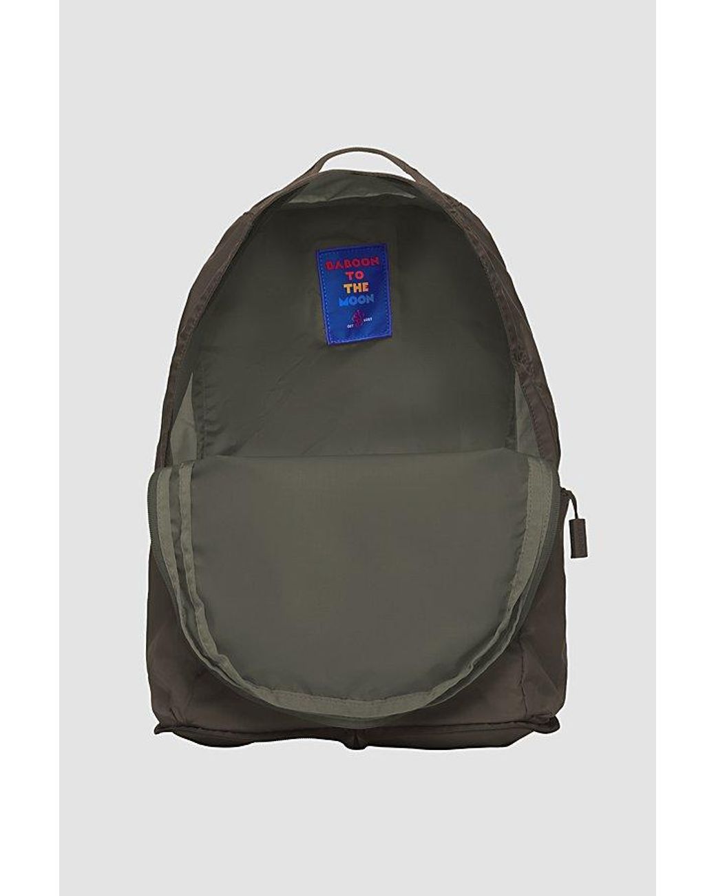 BABOON TO THE MOON Gray Packable Backpack