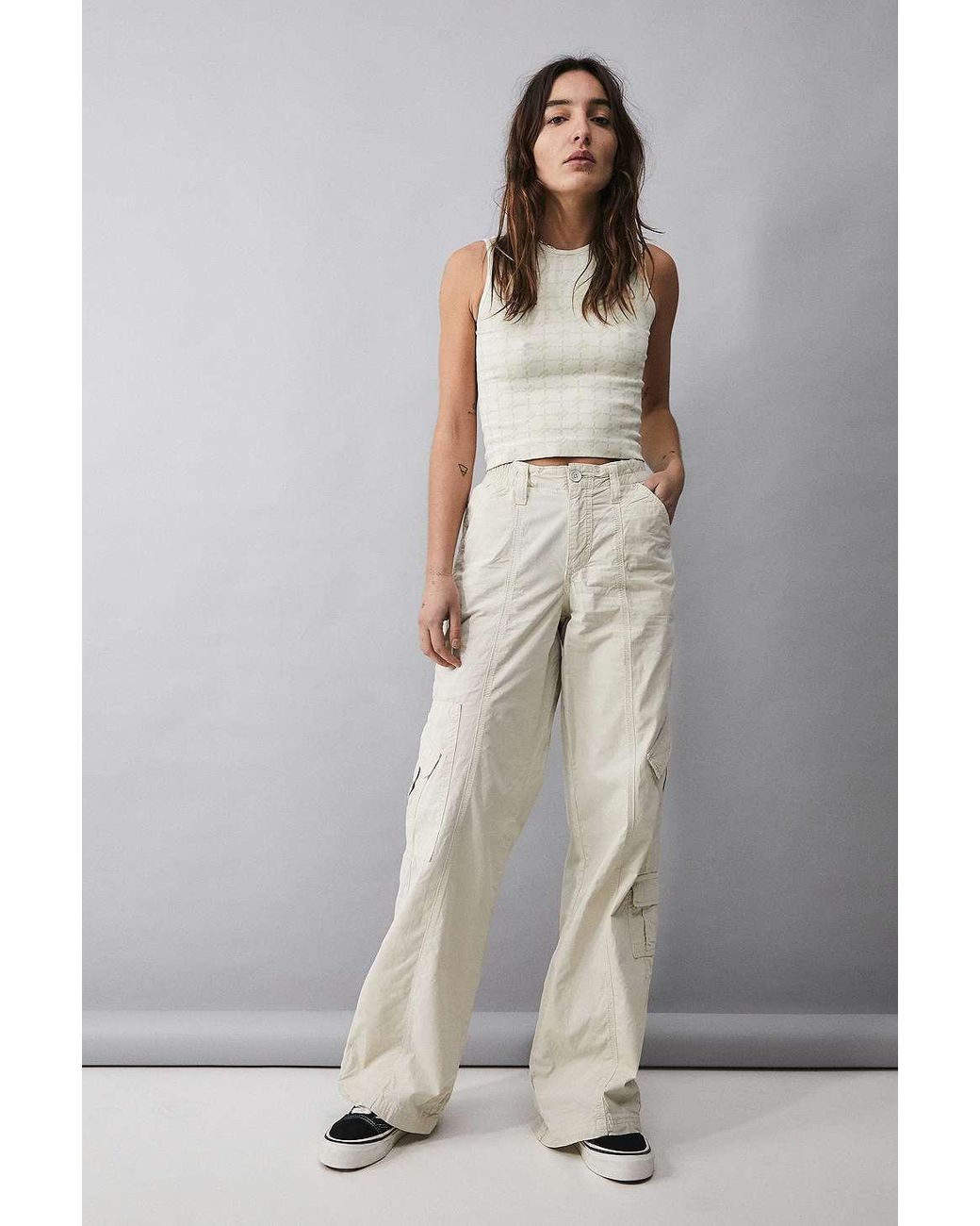 BDG Y2k Lowrise Cargo Pants in Natural Lyst UK
