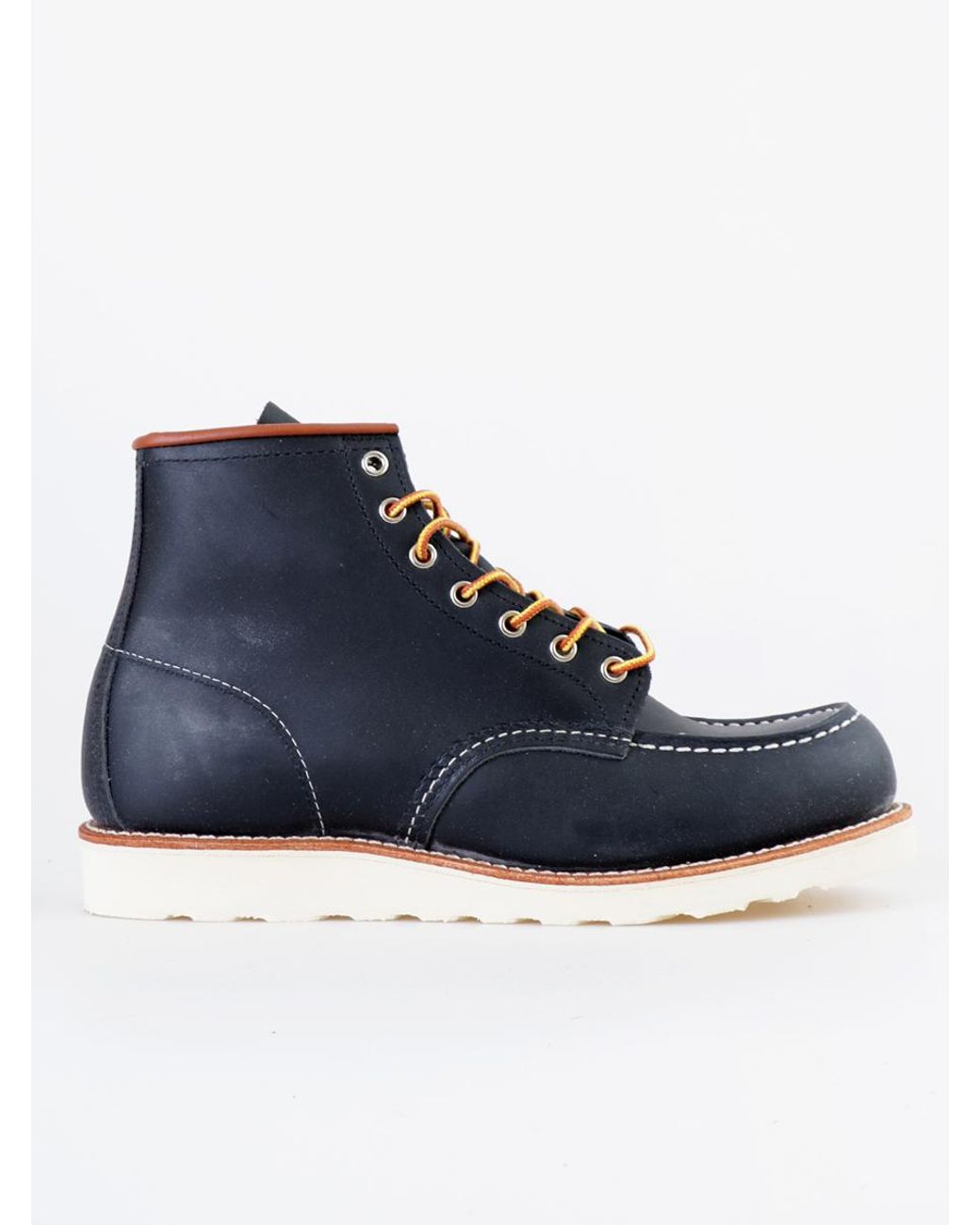red wing moc toe navy