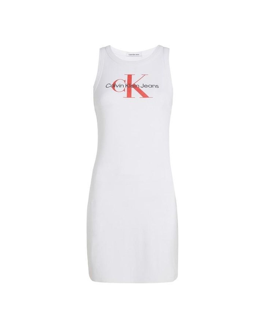 Archival Mono Logo Ribbed Tank Dress