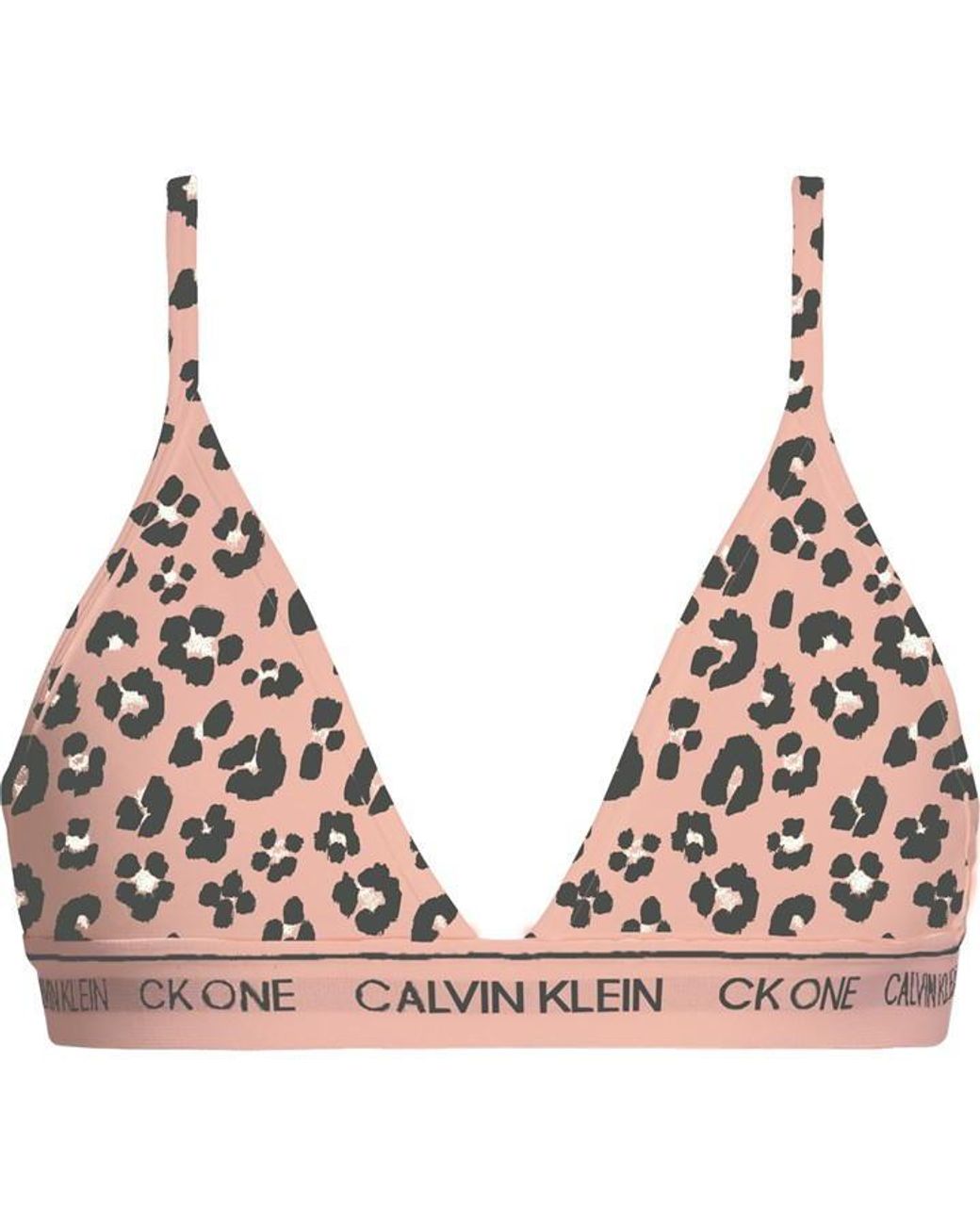 Calvin Klein One Cotton Triangle Bra in Natural