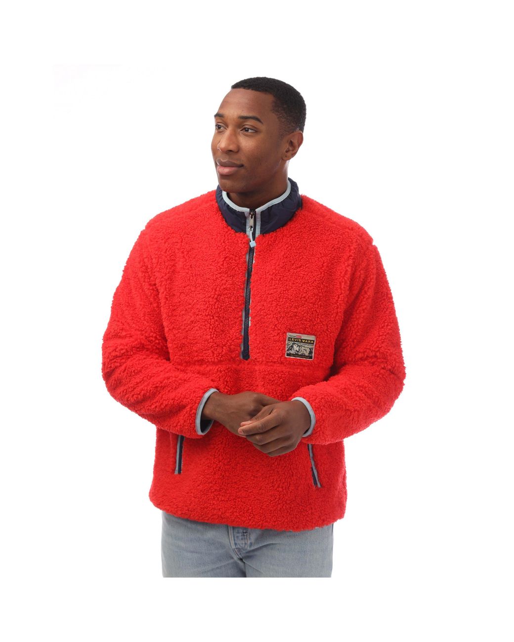 Levi s Lakeside Mock Neck Jacket in Red for Men Lyst UK