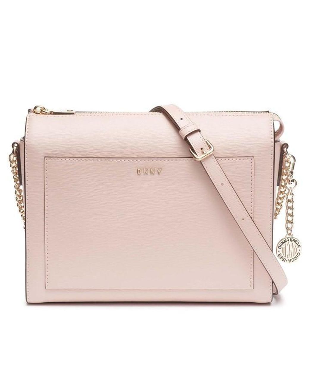 DKNY Sutton Chain Medium Boxy Cross Body Bag in Pink Lyst UK
