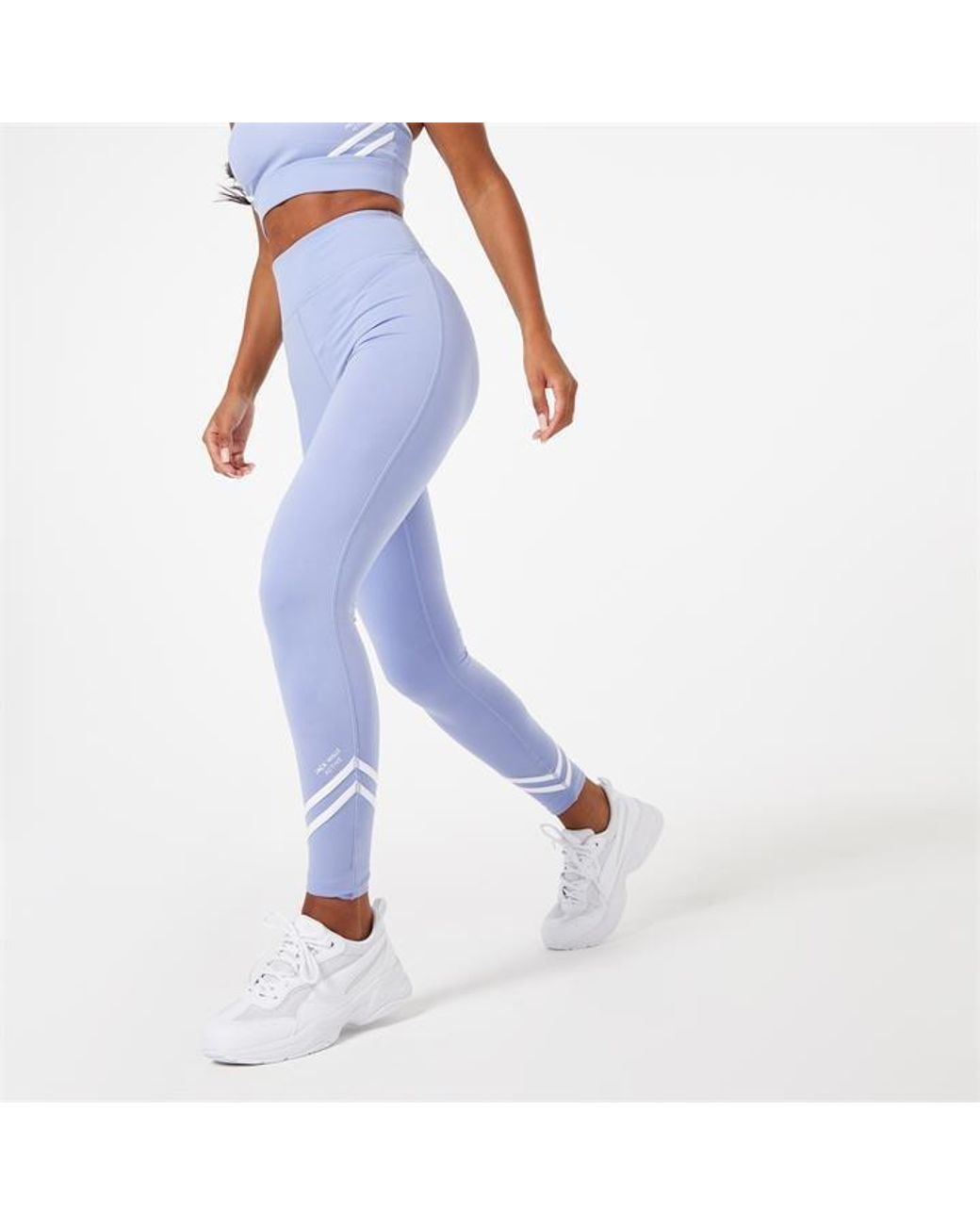 Jack Wills Active Stripe High Waisted leggings in Blue