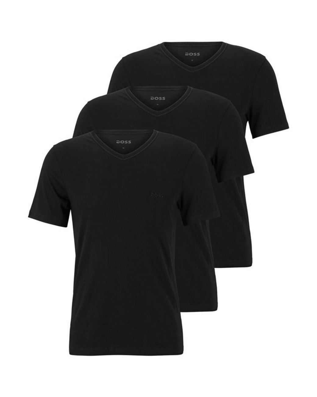 BOSS by HUGO BOSS 3p T shirt Sn00 in Black for Men Lyst UK