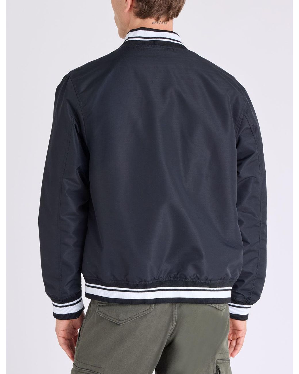 U.S. POLO ASSN. Blue Baseball Jacket for men