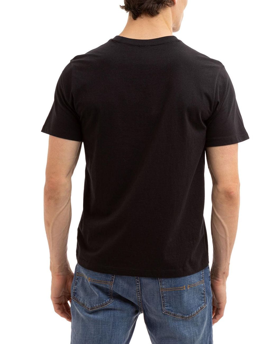 U.S. POLO ASSN. Blue Solid Crew Neck T-Shirt for men