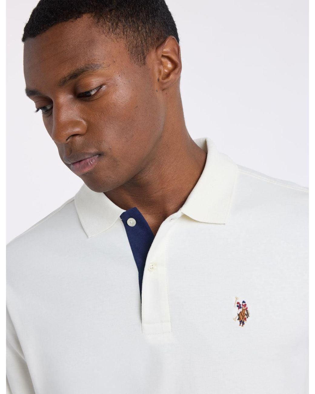 Multi Color Shirt U.S. POLO ASSN. Multi Color Logo Interlock Polo Shirt in Green for Men ...
