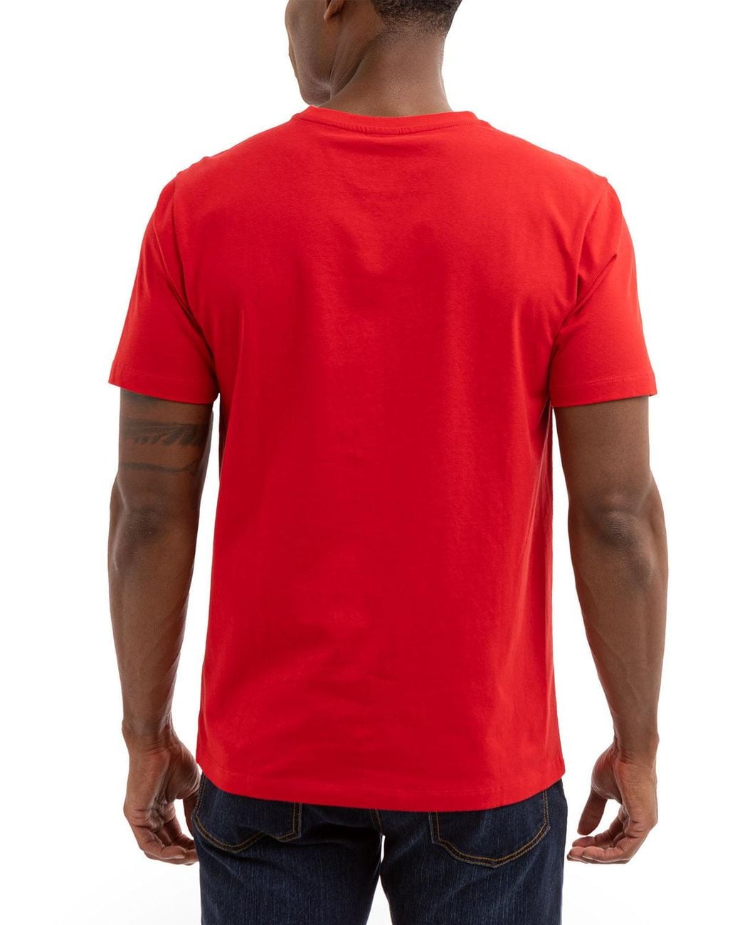 U.S. POLO ASSN. Blue Solid Crew Neck T-Shirt for men