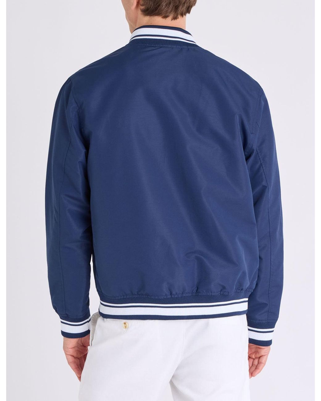 U.S. POLO ASSN. Blue Baseball Jacket for men