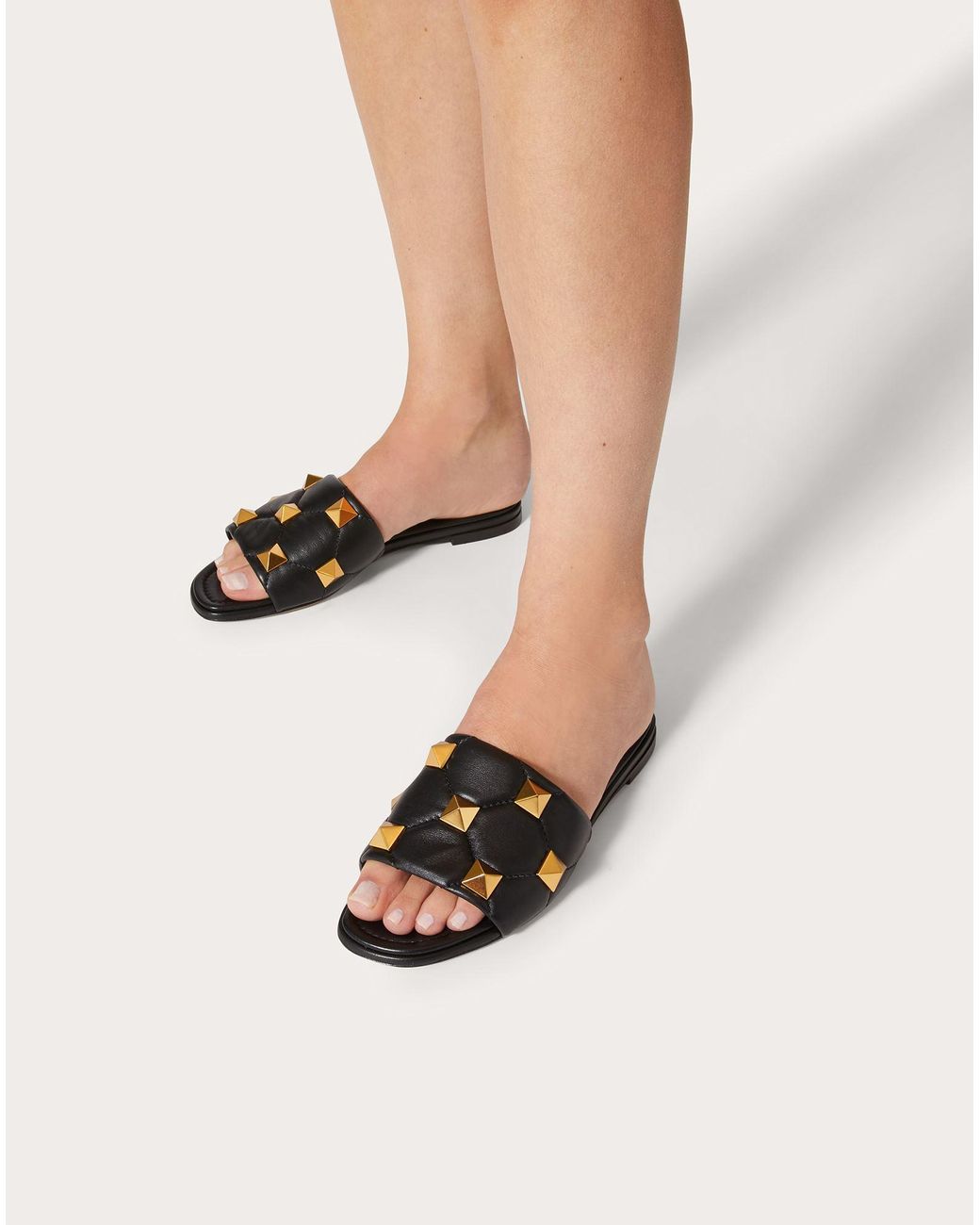 Stud store slider sandals