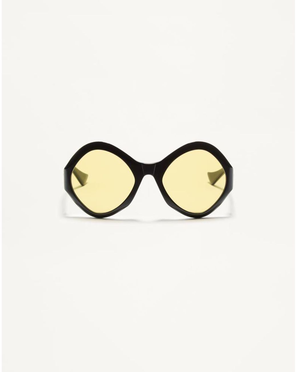 Valentino Natural Round Acetate Eyewear