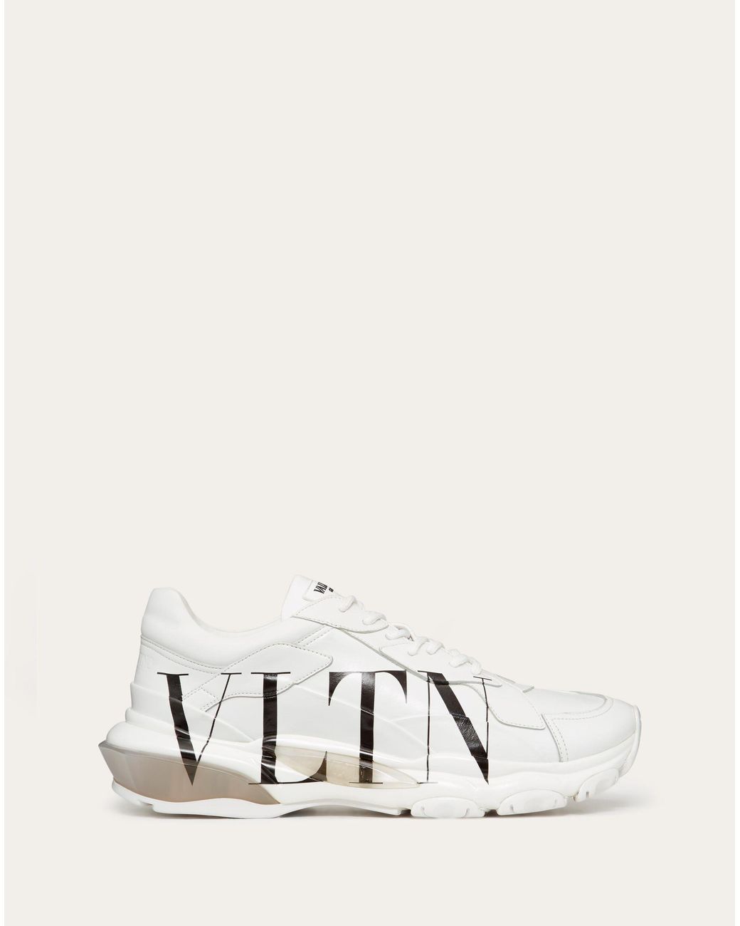 Valentino Garavani Vltn Bounce Calfskin Sneaker in White for Men | Lyst