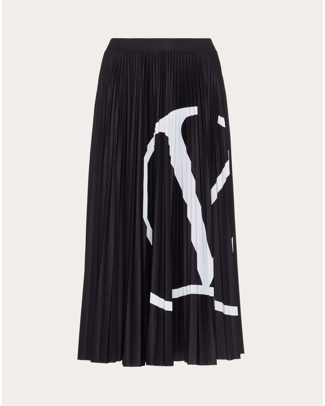 Jupe Valentino En Laine Et Soie Noire - Taille 6 (midi) - Neuf Avec étiquettes - Luxe Et élégance
