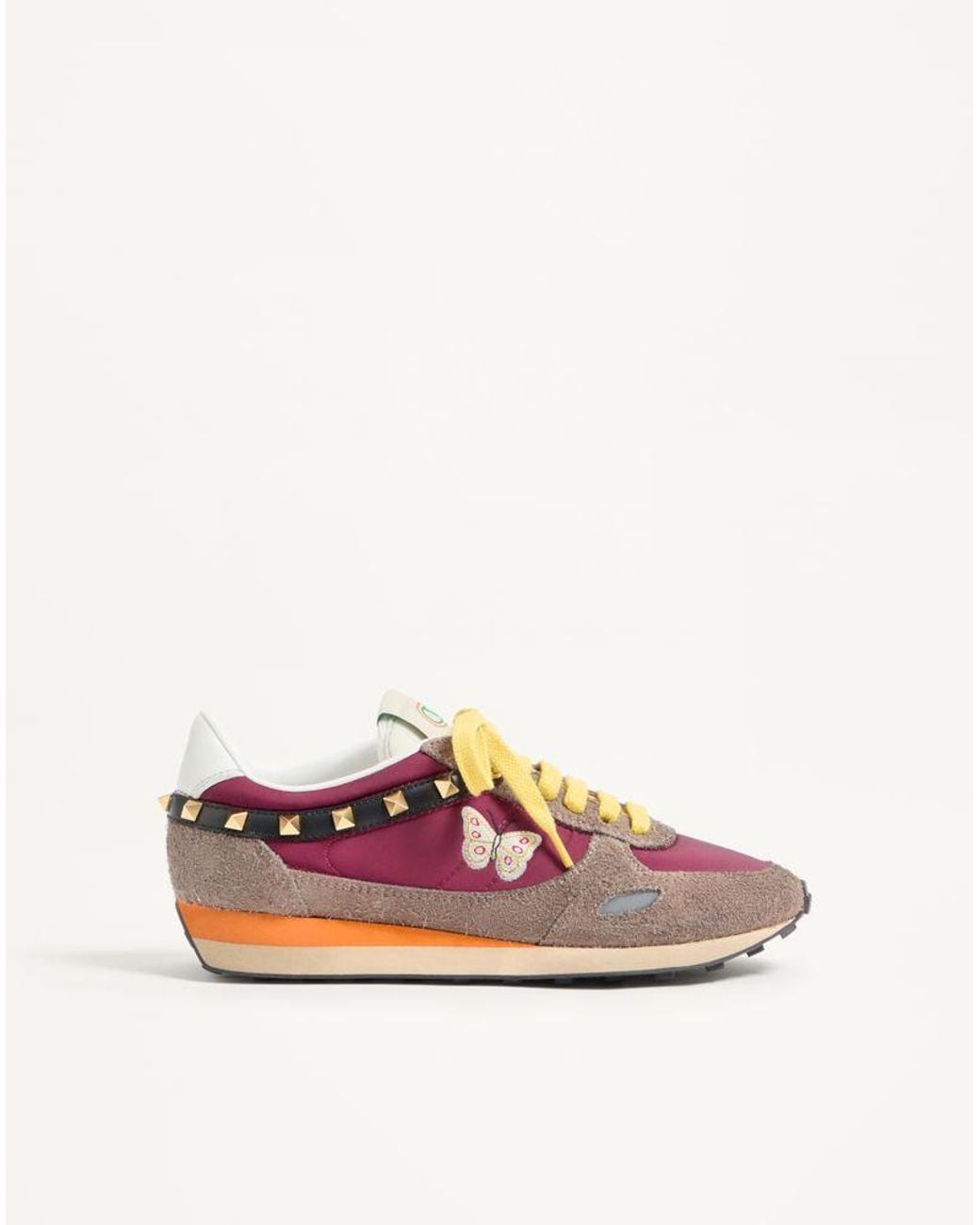 Valentino Garavani Pink Stud Up Trainer