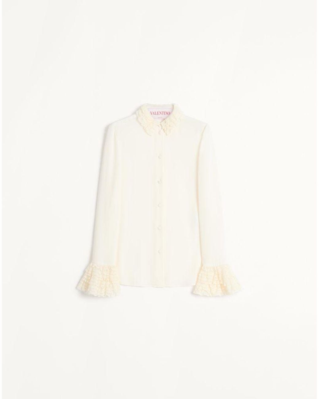Valentino Natural Georgette Blouse 36
