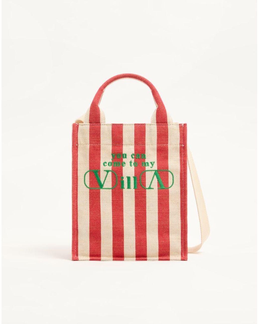 Valentino Garavani Red Mini Shopping Bag for men