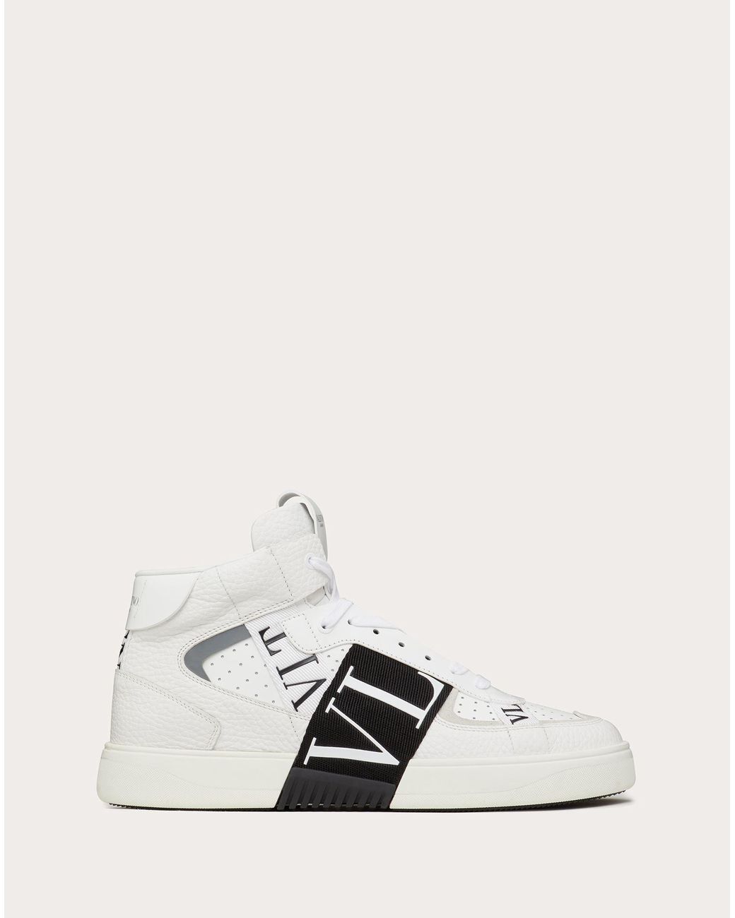 Valentino Garavani Valentino Garavani Mid-top Calfskin Vl7n Sneaker With  Bands for Men - Lyst