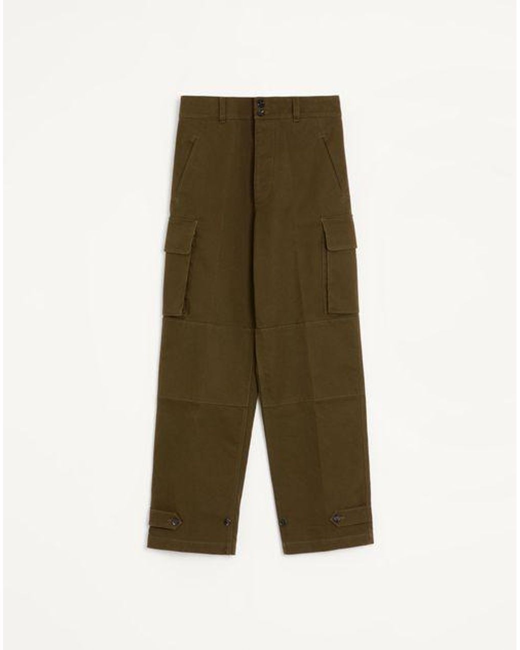 Pantalon Cargo En Gabardine De Coton Homme Valentino pour homme en coloris Green