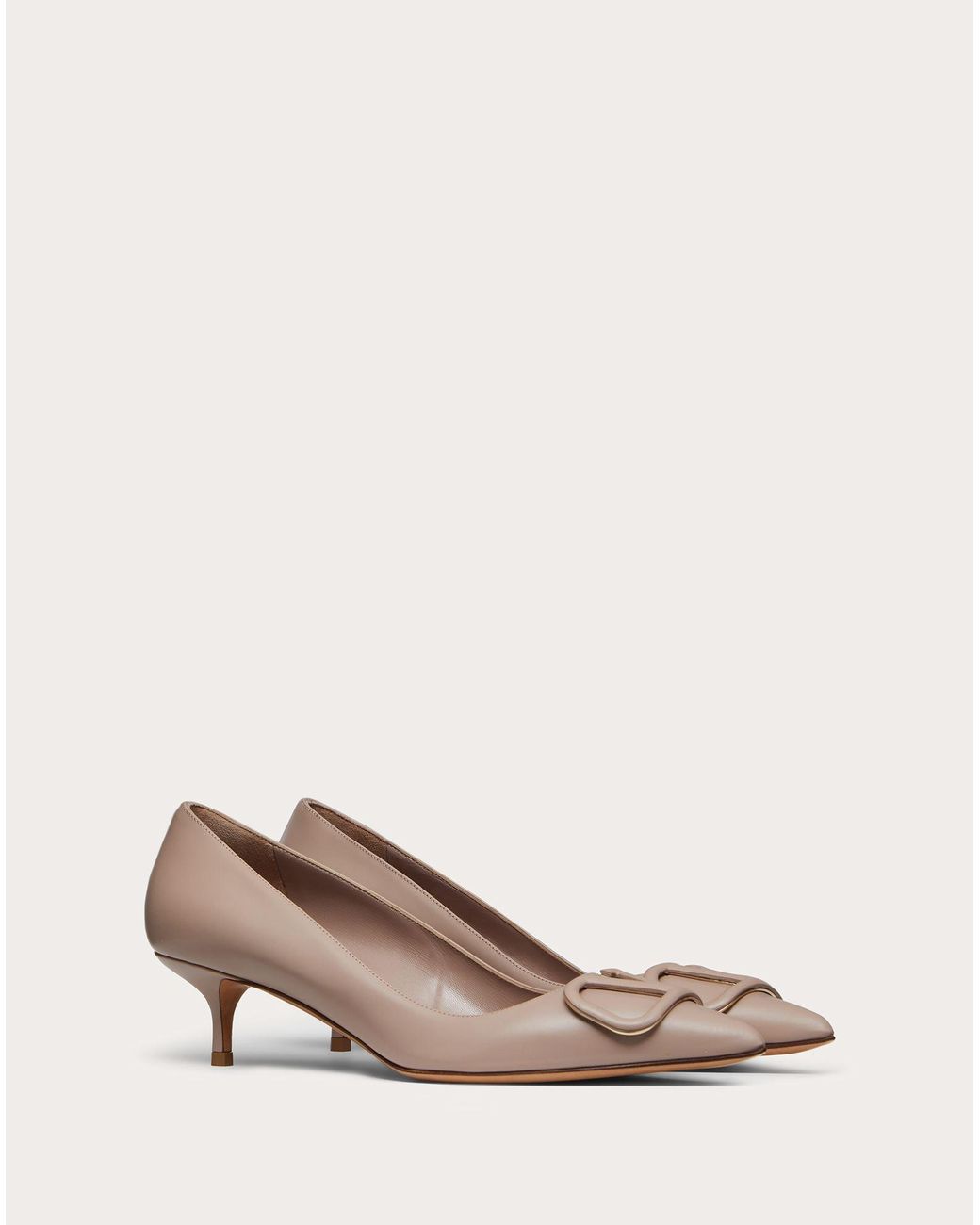 vlogo signature flat calfskin slide