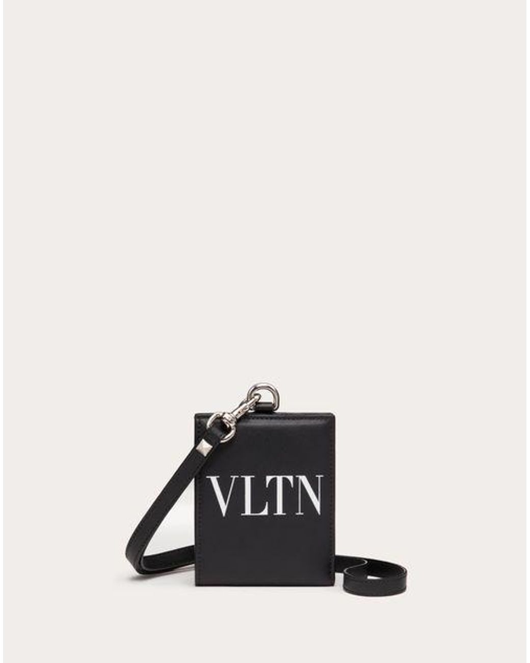 VLTN ネックストラップ付きウォレット ブラック 良品-