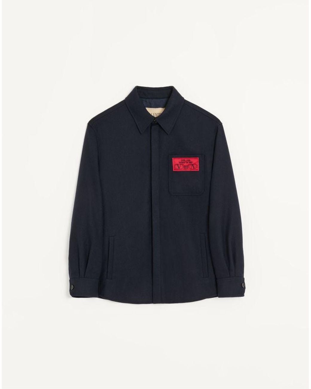 Valentino Blue Shirt Jacket for men
