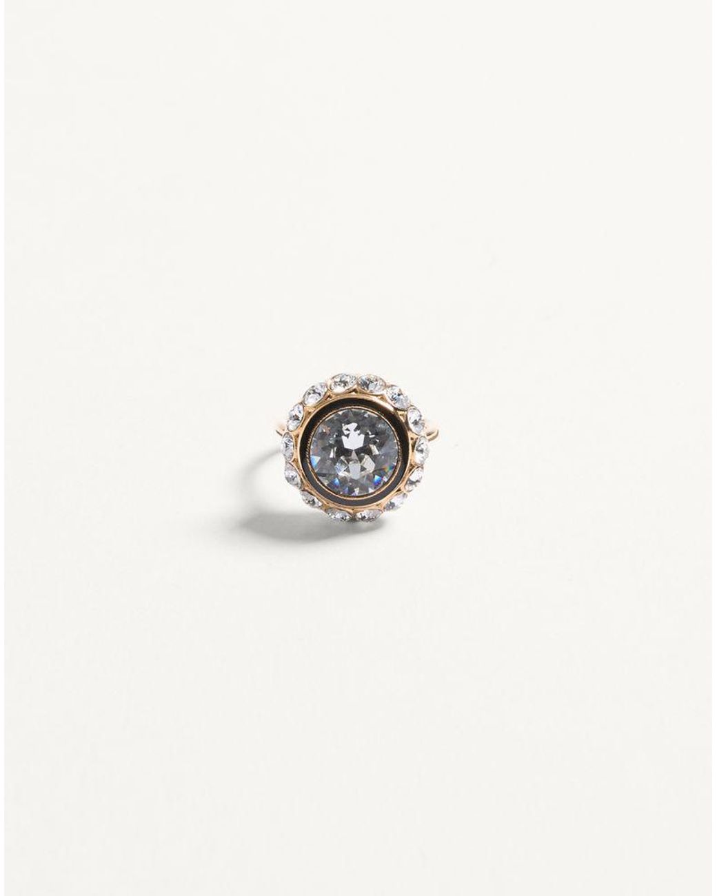 Valentino Garavani White Vlogo Signature Ring
