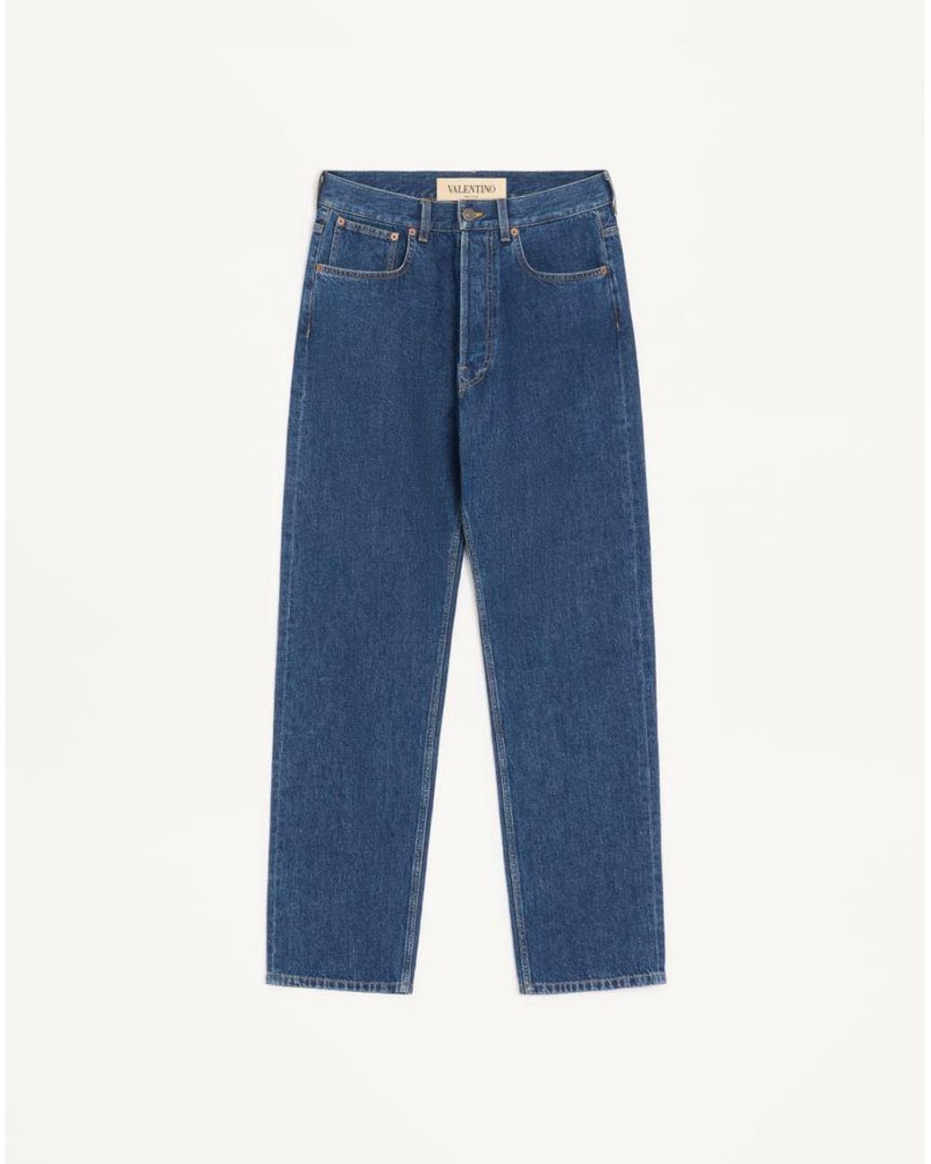 Valentino Blue Trousers With Vgold for men