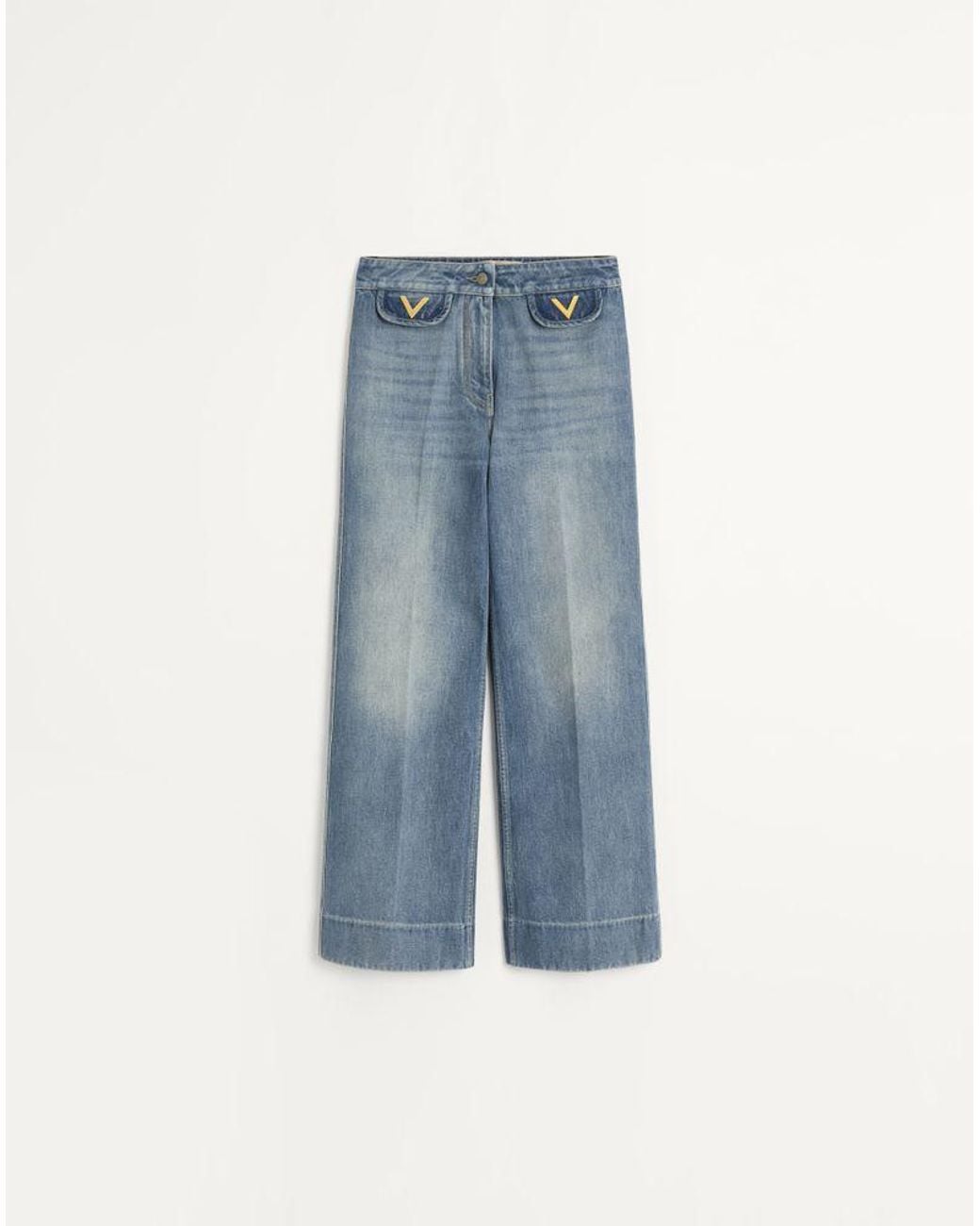 Valentino Blue Denim Trousers 38