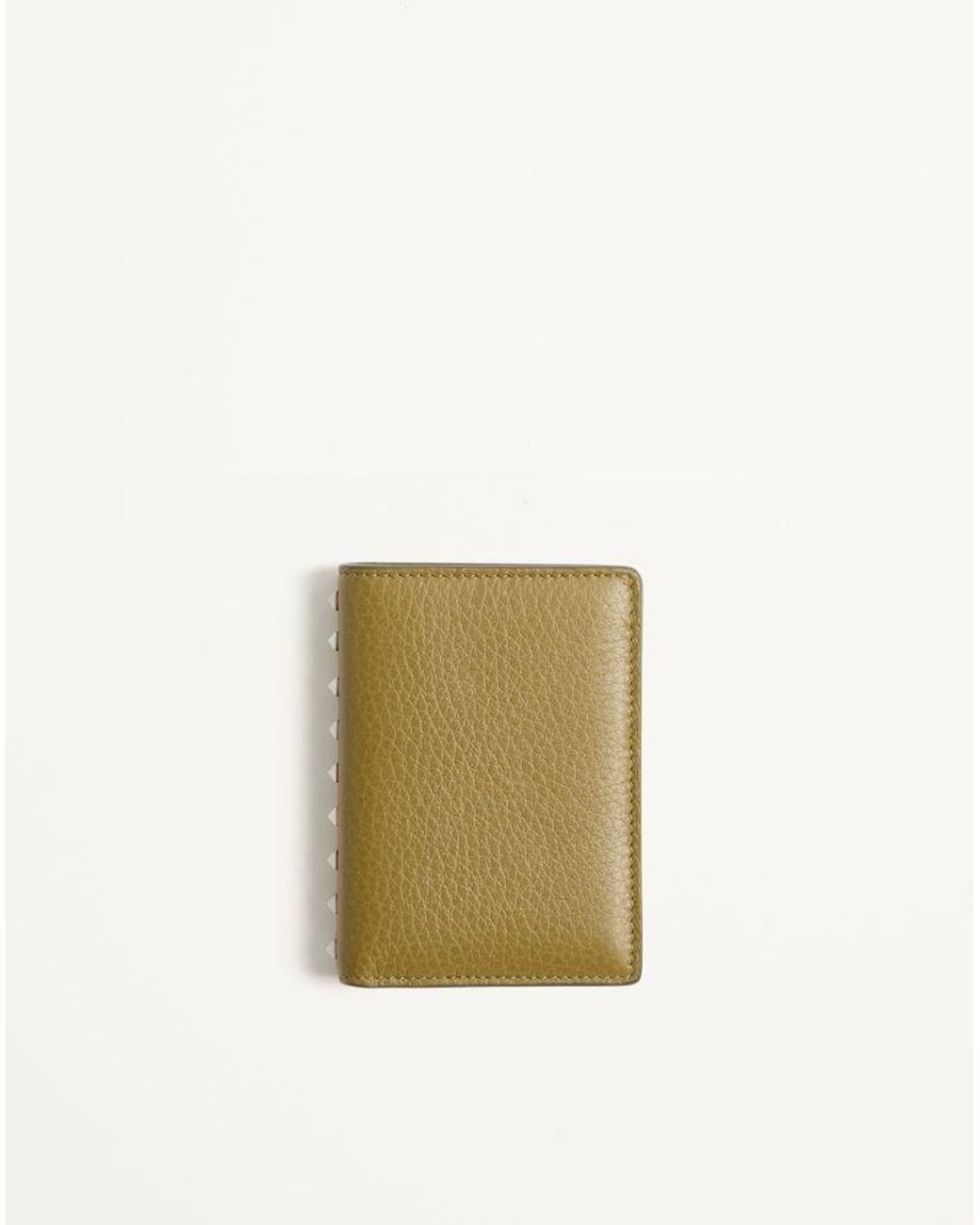 Valentino Garavani Natural Rockstud Cardholder for men