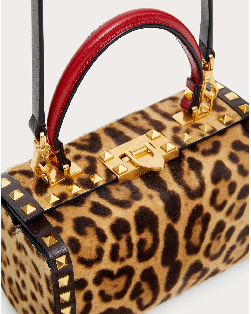 Valentino Garavani Rockstud Hair Box With Leopard Print | Lyst