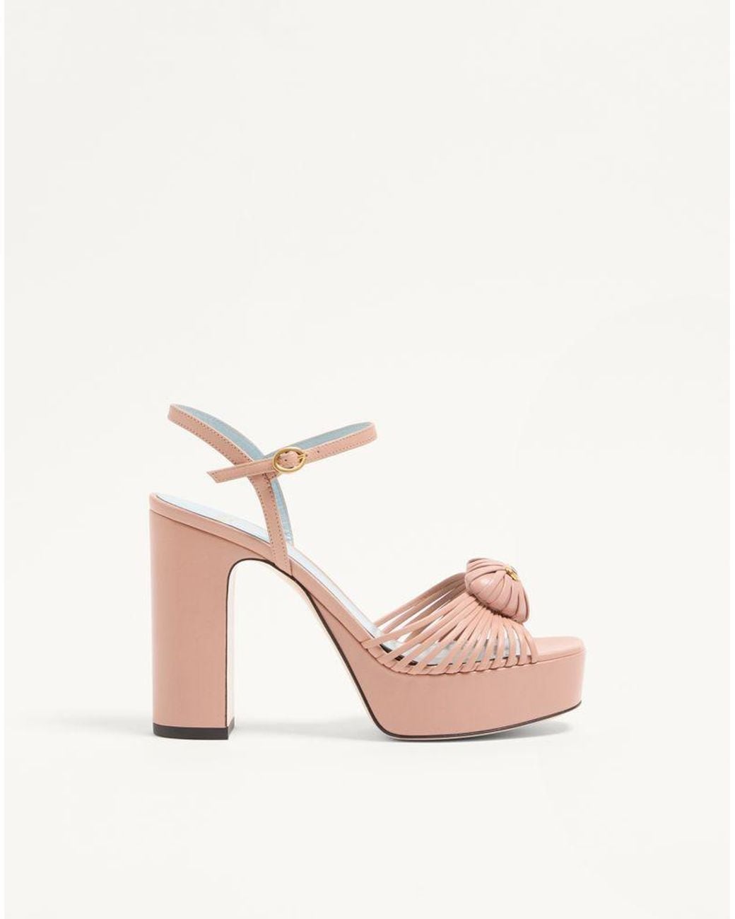 Valentino Garavani Pink Coeur Royal Platform Sandal