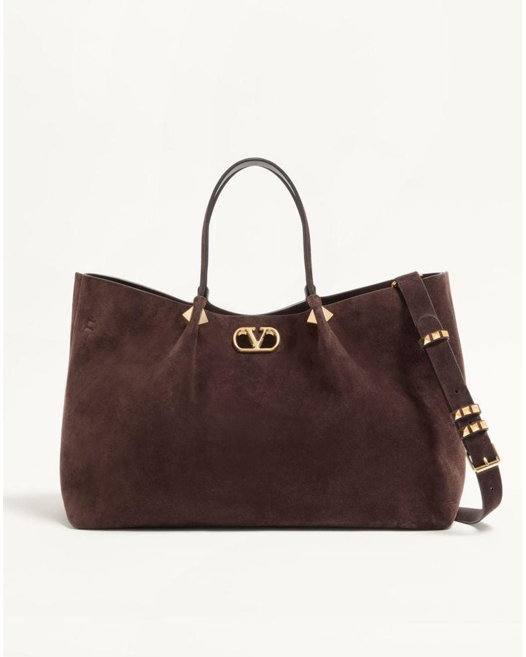 Valentino Garavani Brown Large Shopping Bag