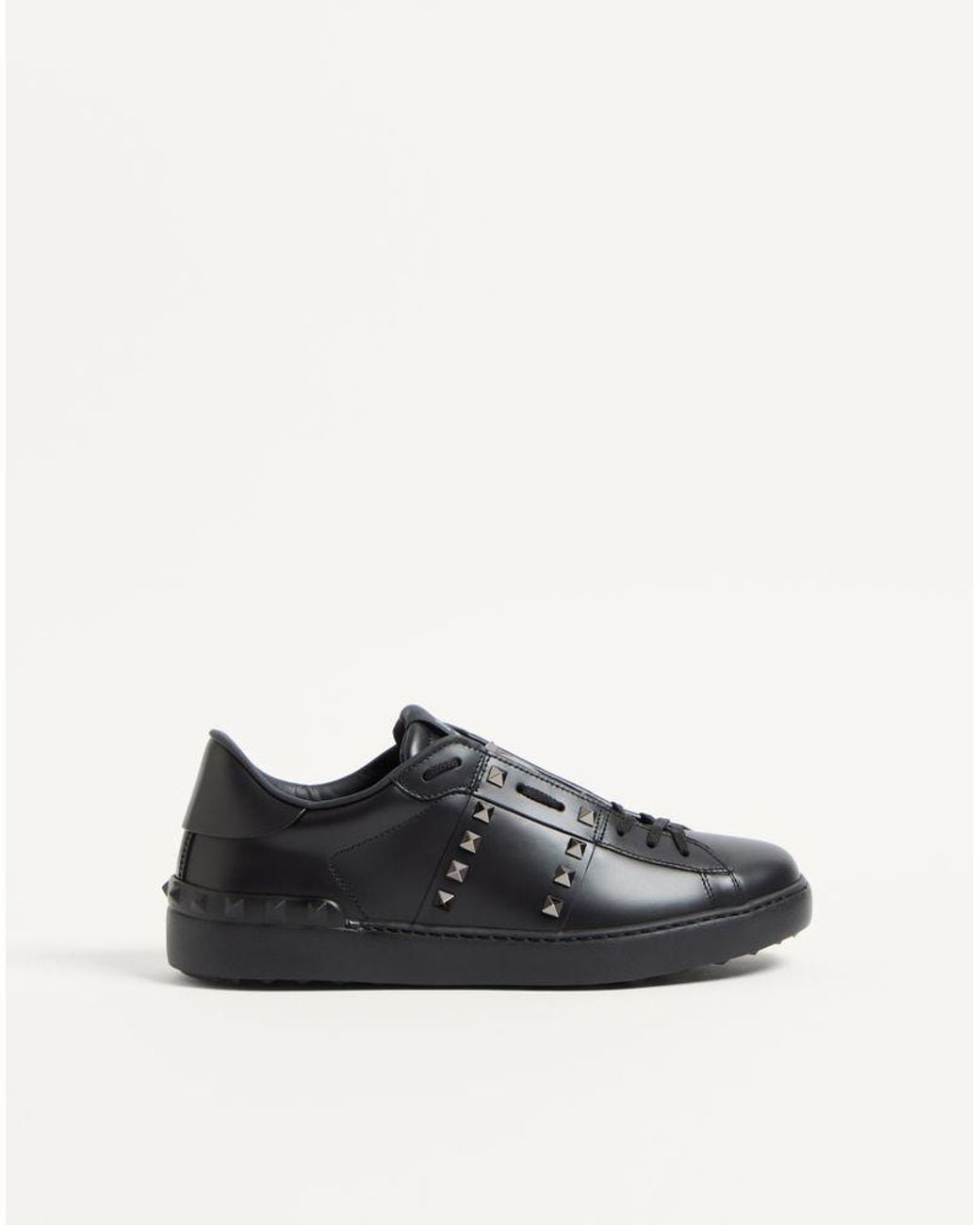 Valentino Garavani Black Rockstud Untitled Sneaker for men