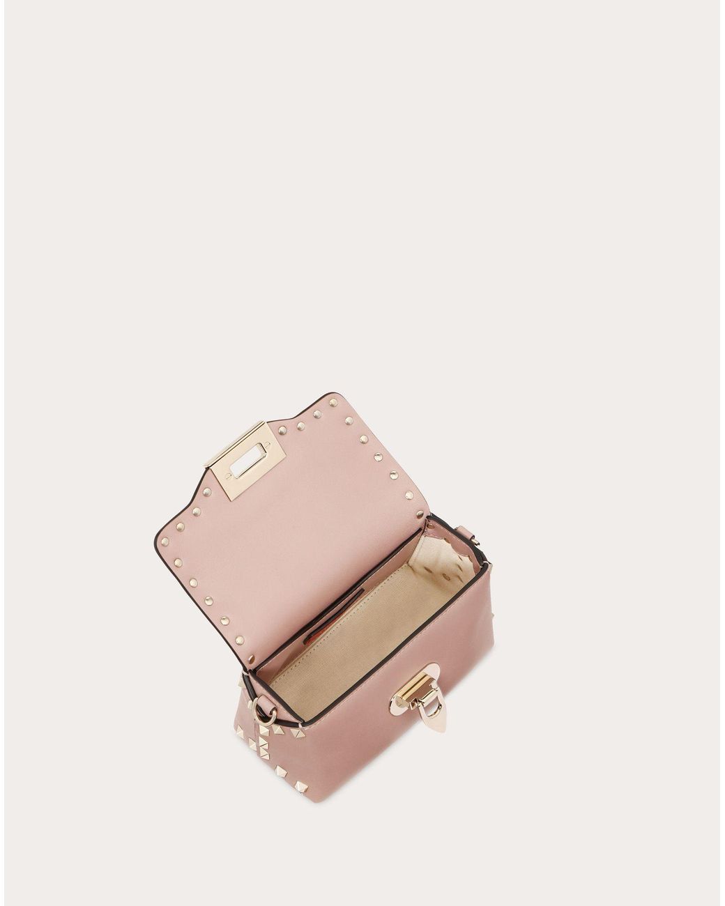 mini rockstud calfskin crossbody bag