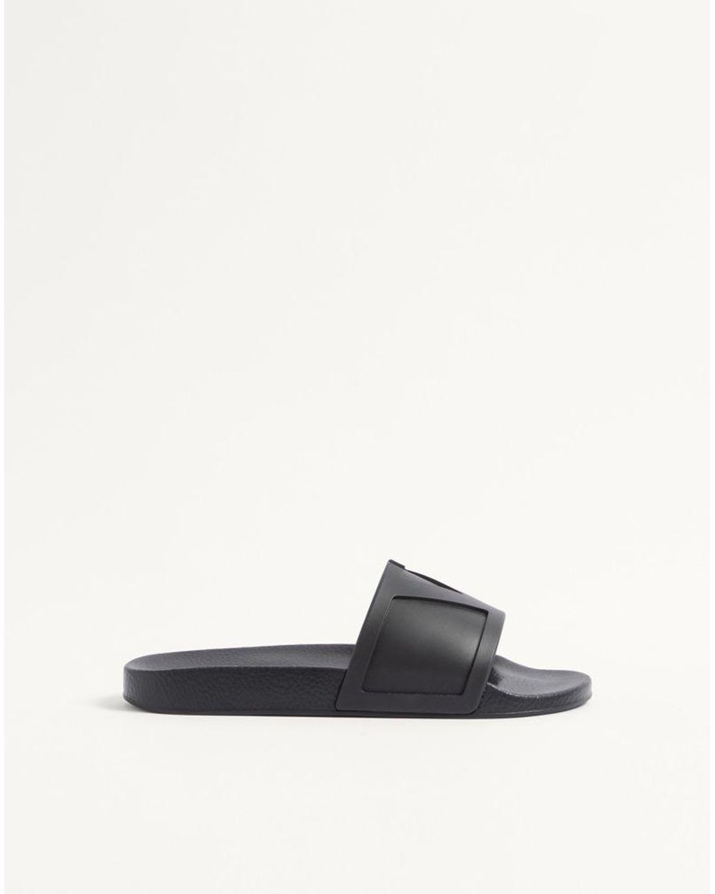 Valentino Garavani White Coolside Rubber Slide Sandal 39 for men