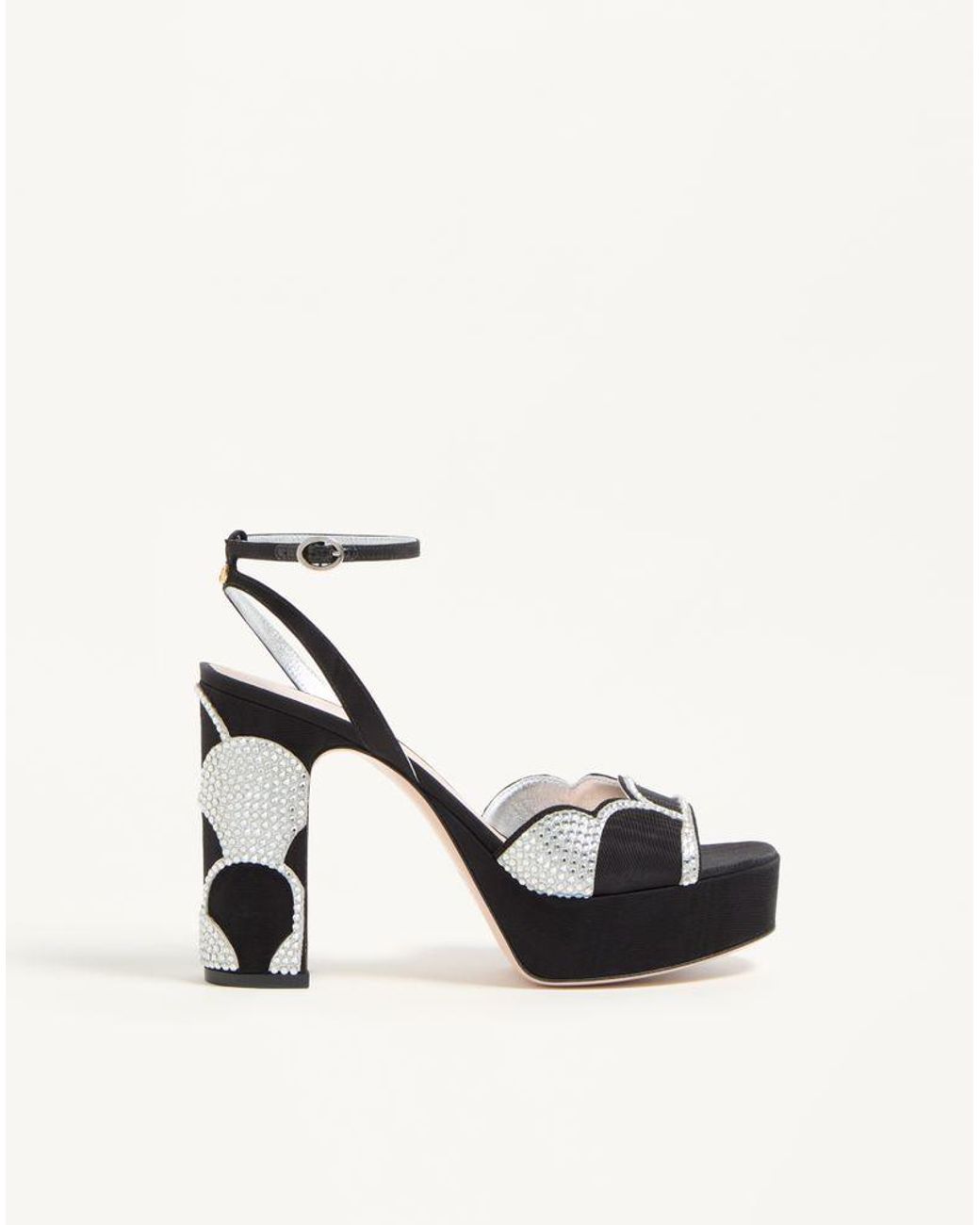 Valentino Garavani White Bowow Platform Sandal