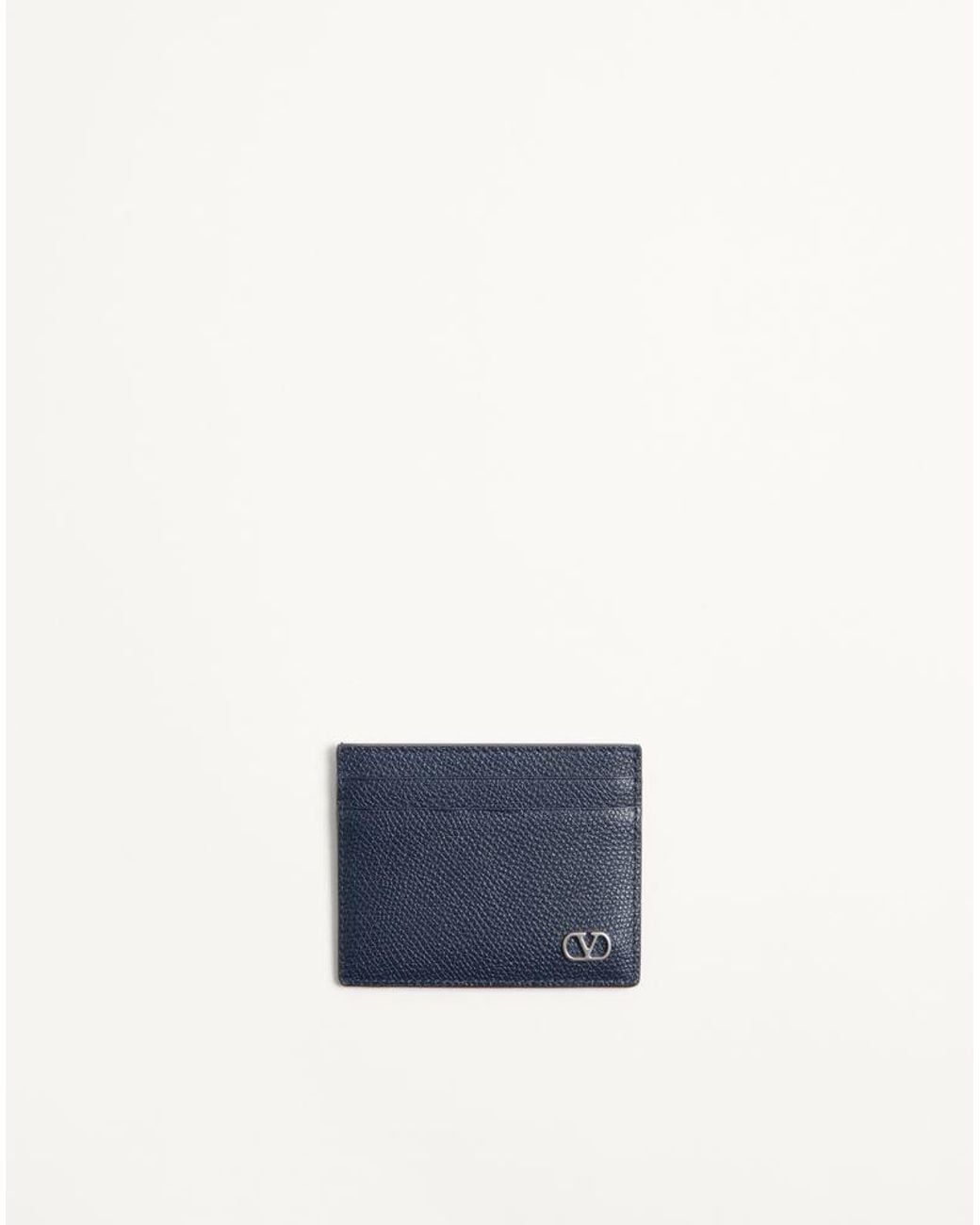 Valentino Garavani Blue Vlogo Signature Cardholder for men