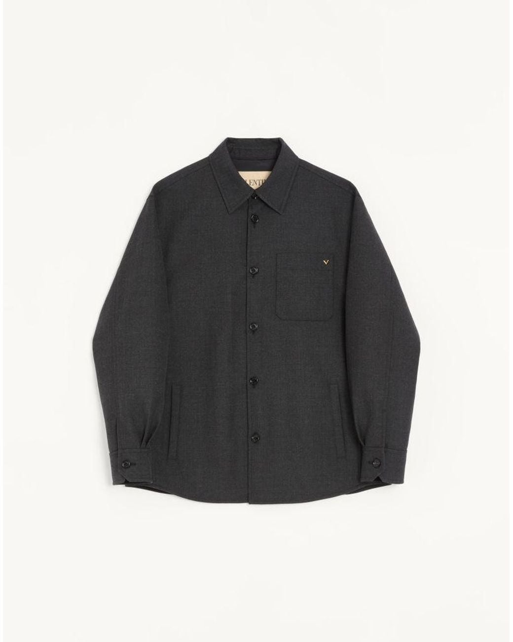 Valentino Black Shirt Jacket for men