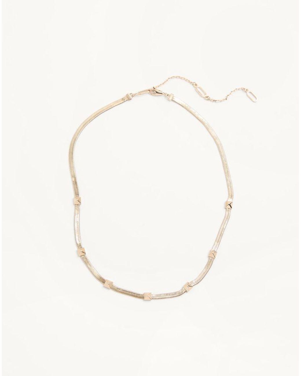 Valentino Garavani Natural Rockstud Metal Necklace for men